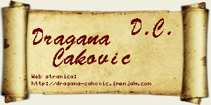 Dragana Caković vizit kartica